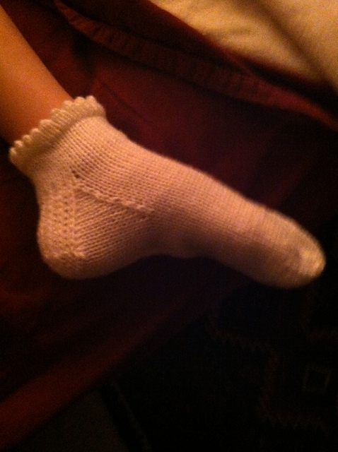 Erin's shorty picot socks