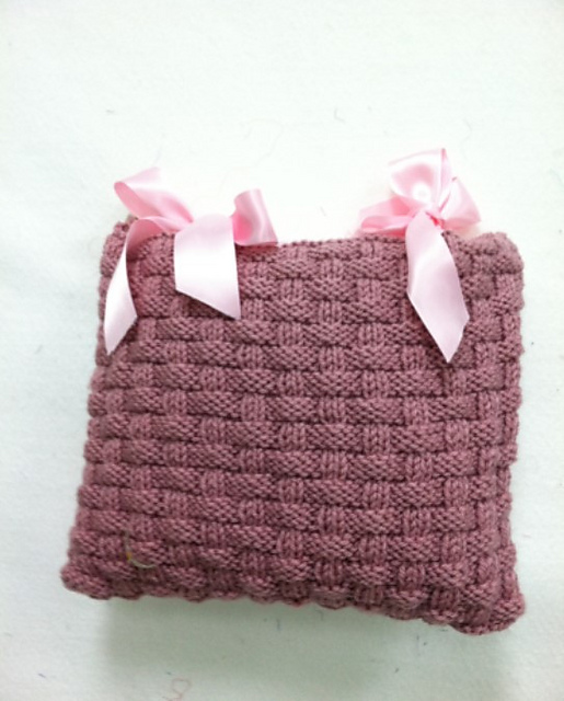 basketweave pillow cover