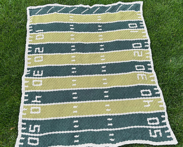 Football Field C2C Blanket