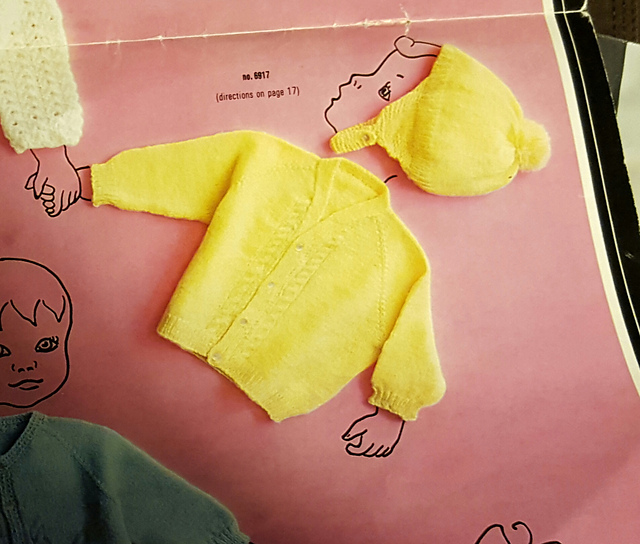 #6917 Baby Sweater and Helmet