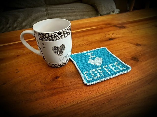 I Love Coffee Coaster