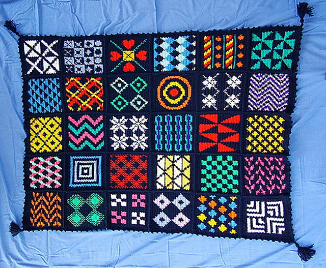 Jacquard 30 pattern sampler