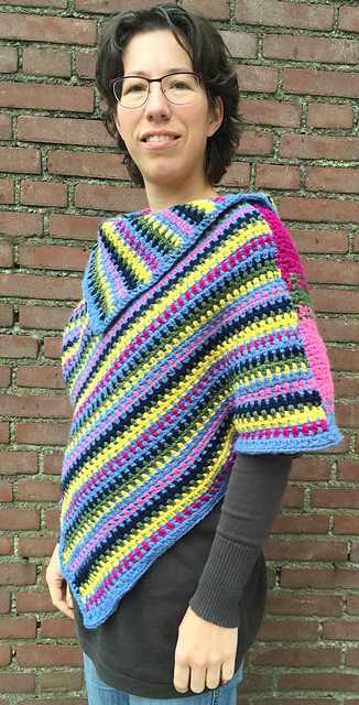 Twee kanten poncho