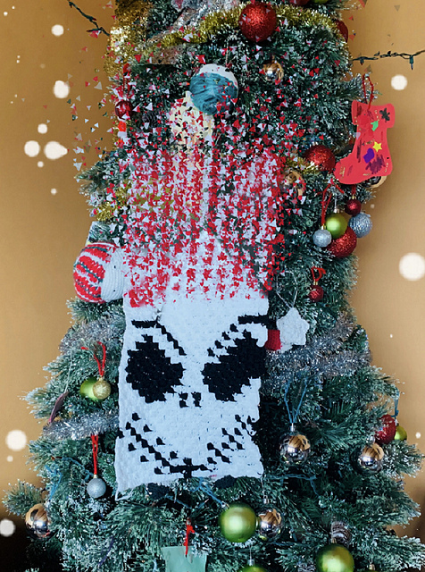 Jack Skellington Christmas Scarf
