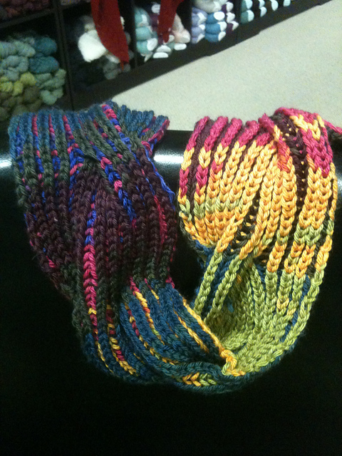 Brioche Cable Scarf