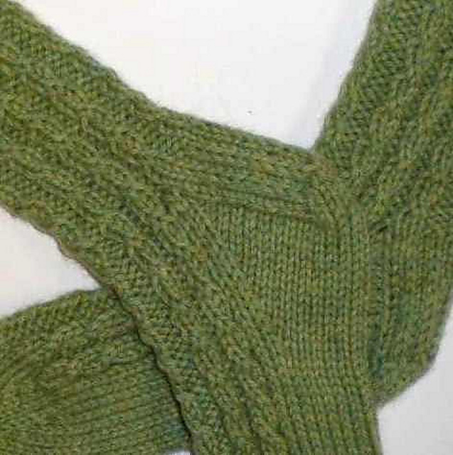 Faux Cable Socks for CIC