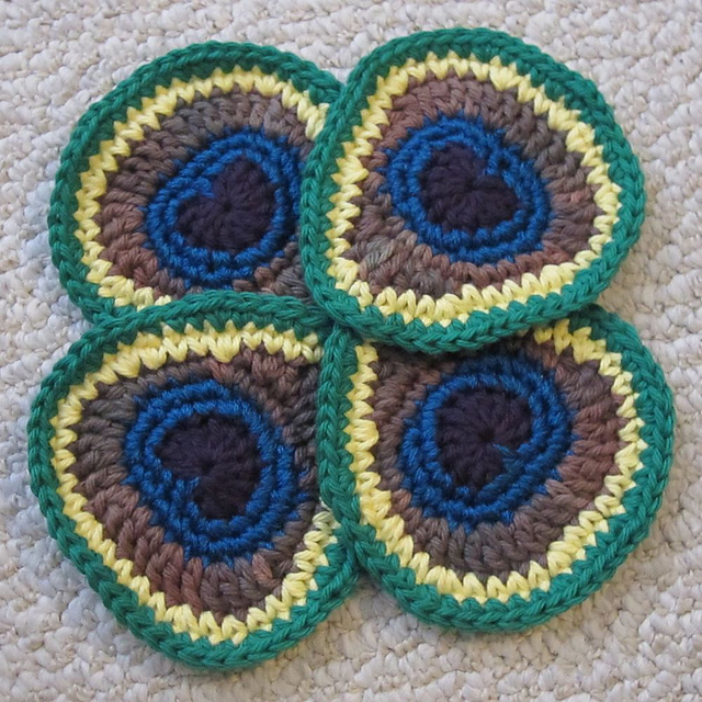 Peacock coasters