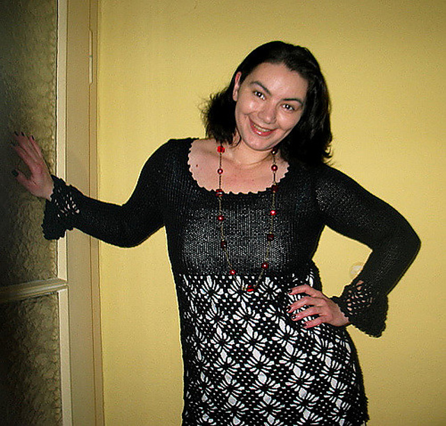 21 Dress with Crochet Skirt