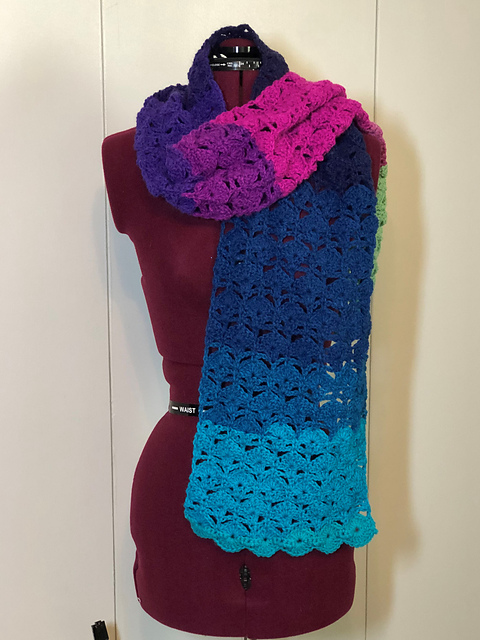 Dahlia Blooms Scarf