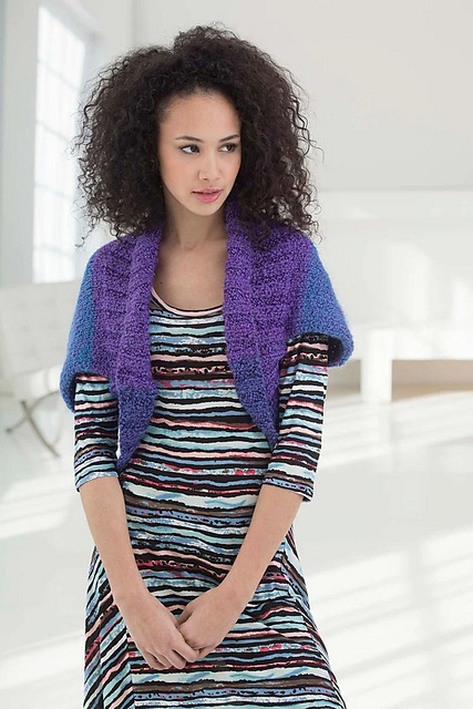 Ribbed Collar Bolero