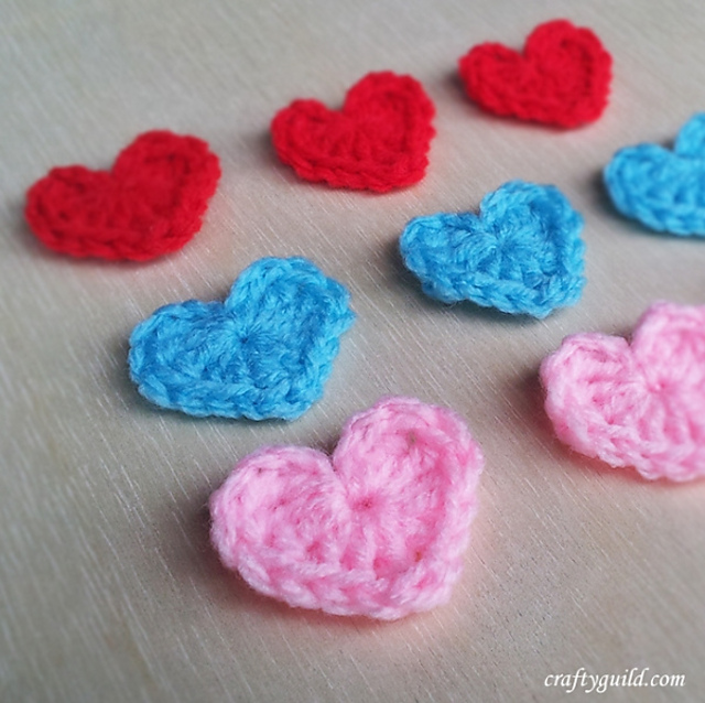 Crocheted Hearts