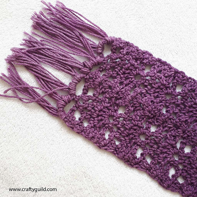 Sweet Berry Purple Scarf
