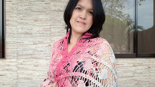 Lacy Hearts Shawl