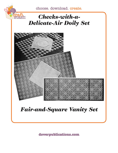 Checks with a Delicate Air Doily Set