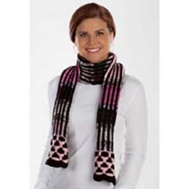 Mosaic Striped Scarf