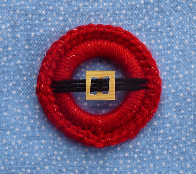 Santa's Jolly Belly - Christmas Ring Ornament