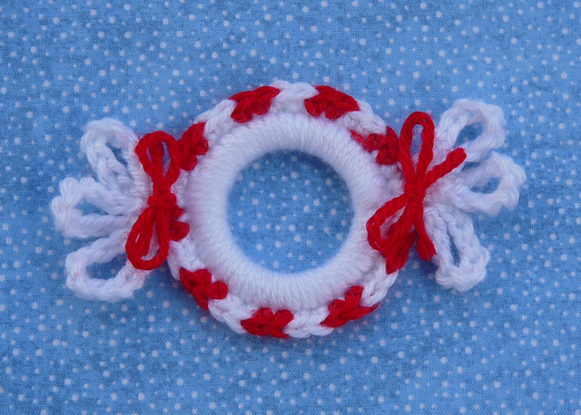 Peppermint Candy Ring Ornament