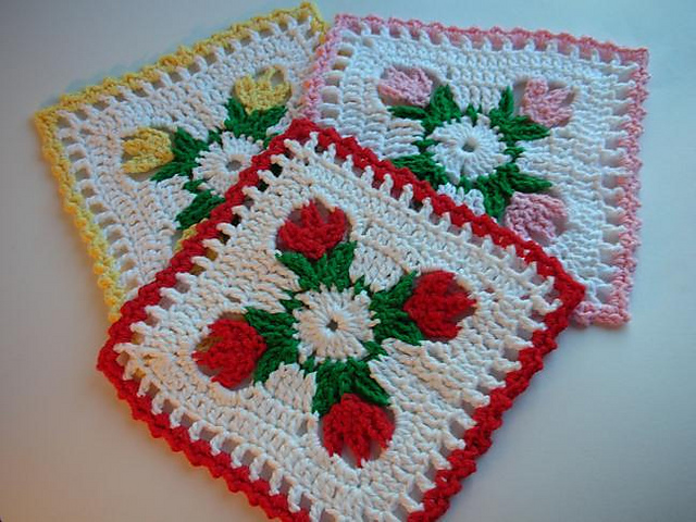 Tulip Dishcloth