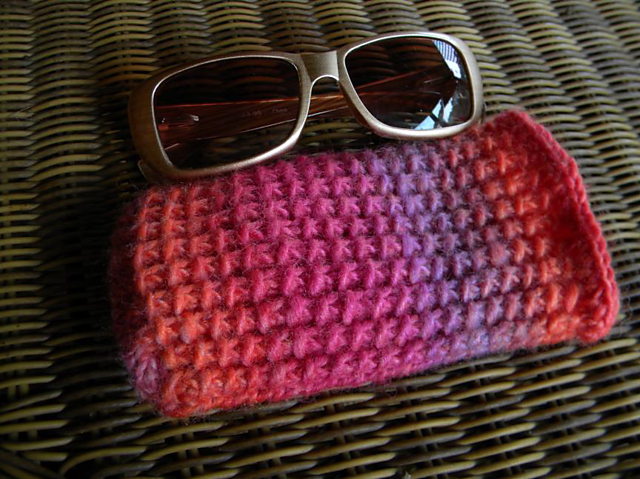 Pillar Stitch Eyeglass Case