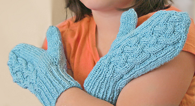 Cabled Stash Bustin' Mittens