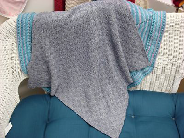 Garter Checks Baby Blanket