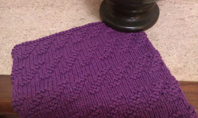 Broken Stairs Knit Dishcloth