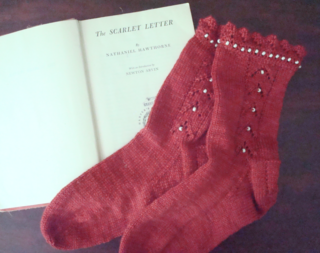 The Scarlet Letter Socks