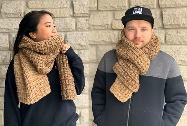 Image showcasing Ravelry: Balancing Texture Scarf pattern by Tina Tse