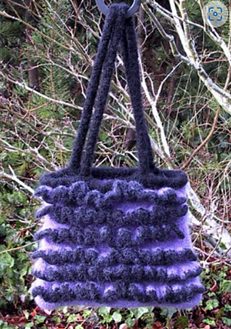 A Lot A Ruffles Felted Bag