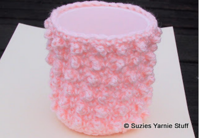 Hobnail Frosting Container Cozy