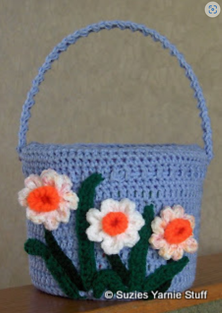 Crocheted Easter Basket