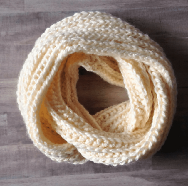 Sweet Cream Infinity Scarf