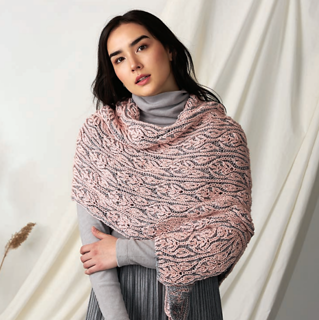 Allan Gardens Brioche Shawl
