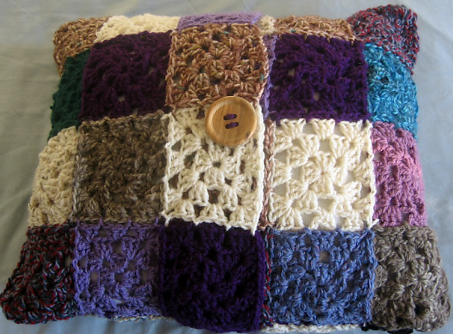 Granny Square Cushion Cover