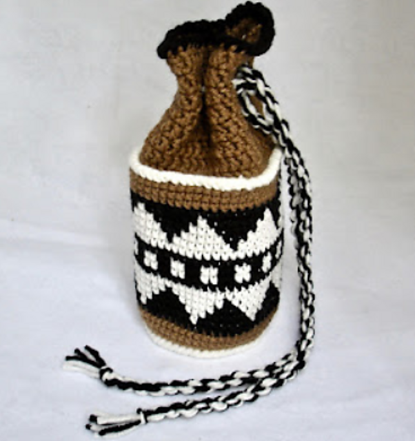 Tapestry Crochet Pouch