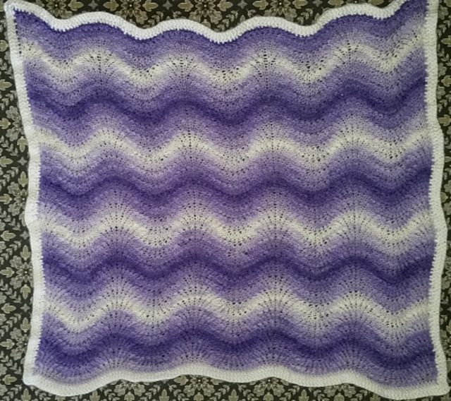TVK3 Waves Baby Throw