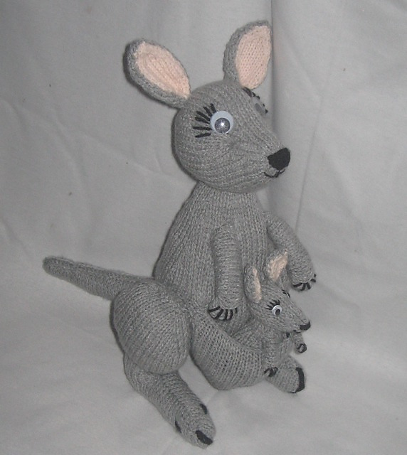 Toy Kangaroo & Joey
