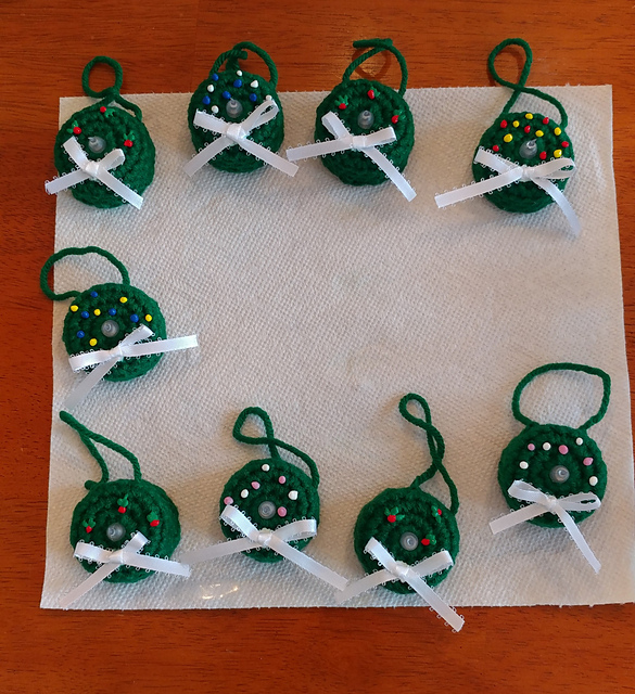 Lighted Wreath Ornament