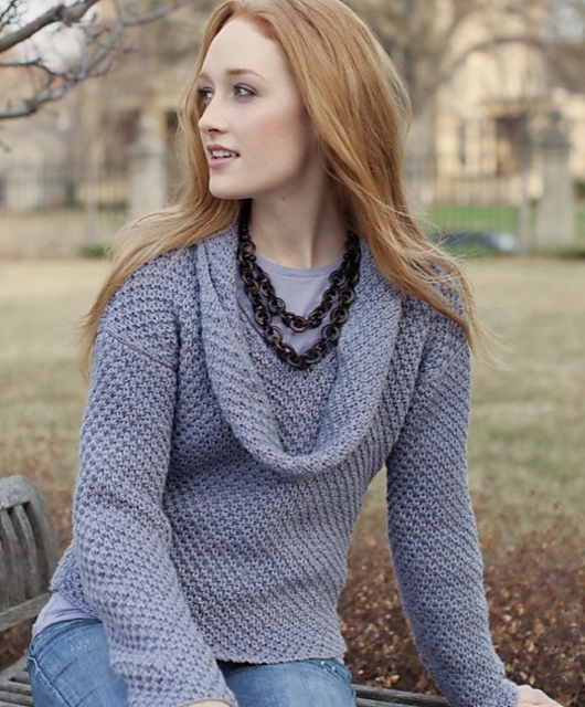 Northwest Forget-Me-Not Pullover