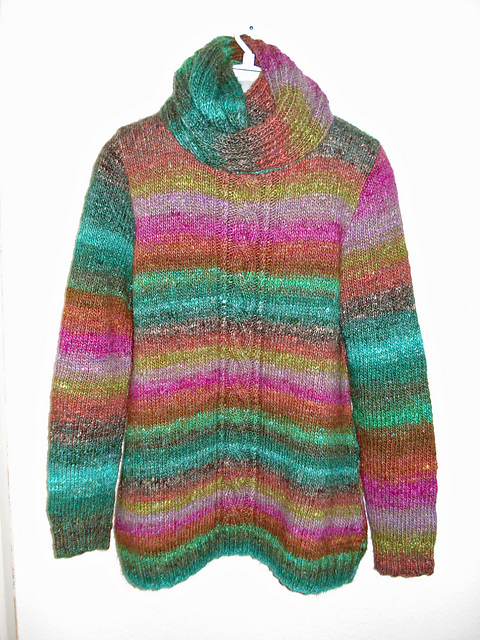Y-925 Noro silk garden ladies tunic & neck muffle