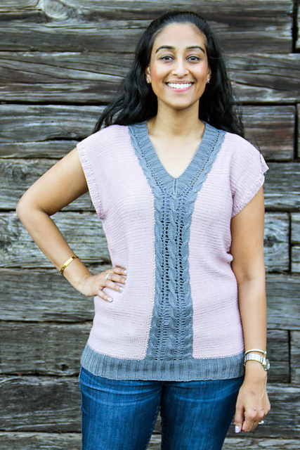 Cabled Vest