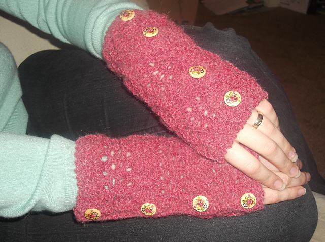 Cute As A Button Handwarmers