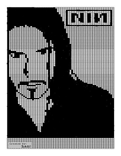 Trent Reznor of NIN Knitting Chart