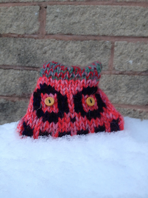 Mini Monster Intarsia Cushion