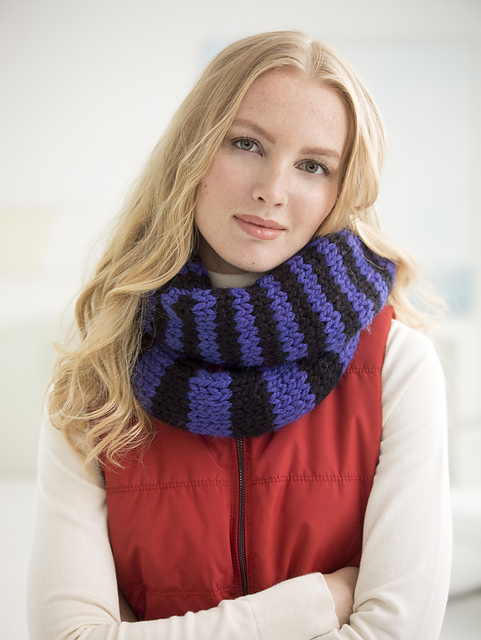 Quick Striped Cowl
