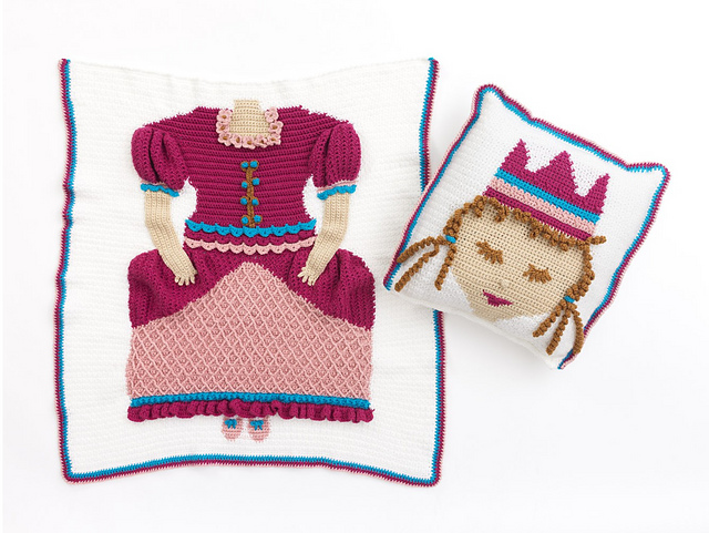 Nite Princess Afghan and Pillow