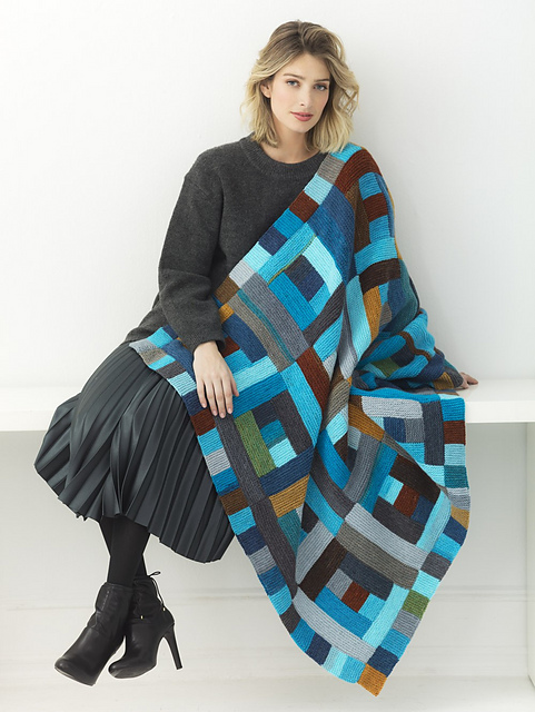 Log Cabin Lapghan