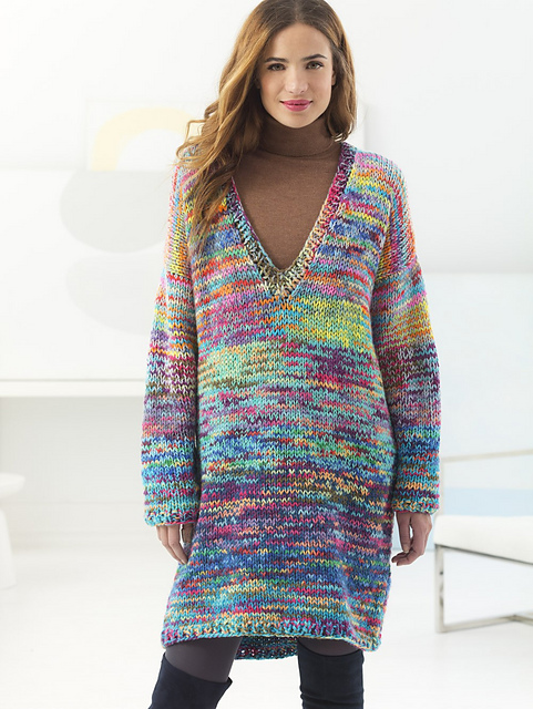Deep V-Neck Pullover