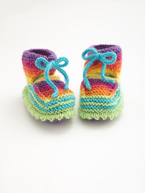 Rainbow Booties