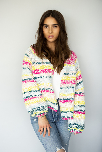 The Tweed Cardigan: Stripes